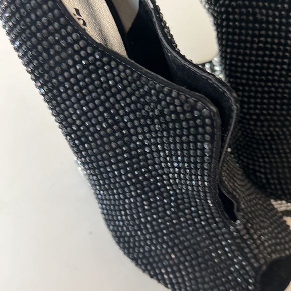 New Lady couture, platforms, black crystals & white zebra stripes size 9 - Picture 7 of 11